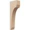 Ekena Millwork 2"W x 4"D x 12"H Thin Legacy Rough Cedar Woodgrain TimberThane Corbel, Primed Tan CORUR02X04X12LGYRCPR - alternate 1